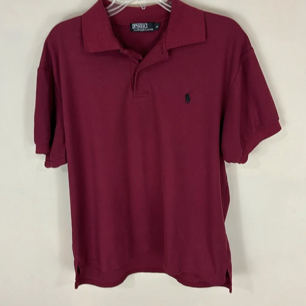 Maroon Polo Ralph Lauren Polo Golf Shirt Size Large